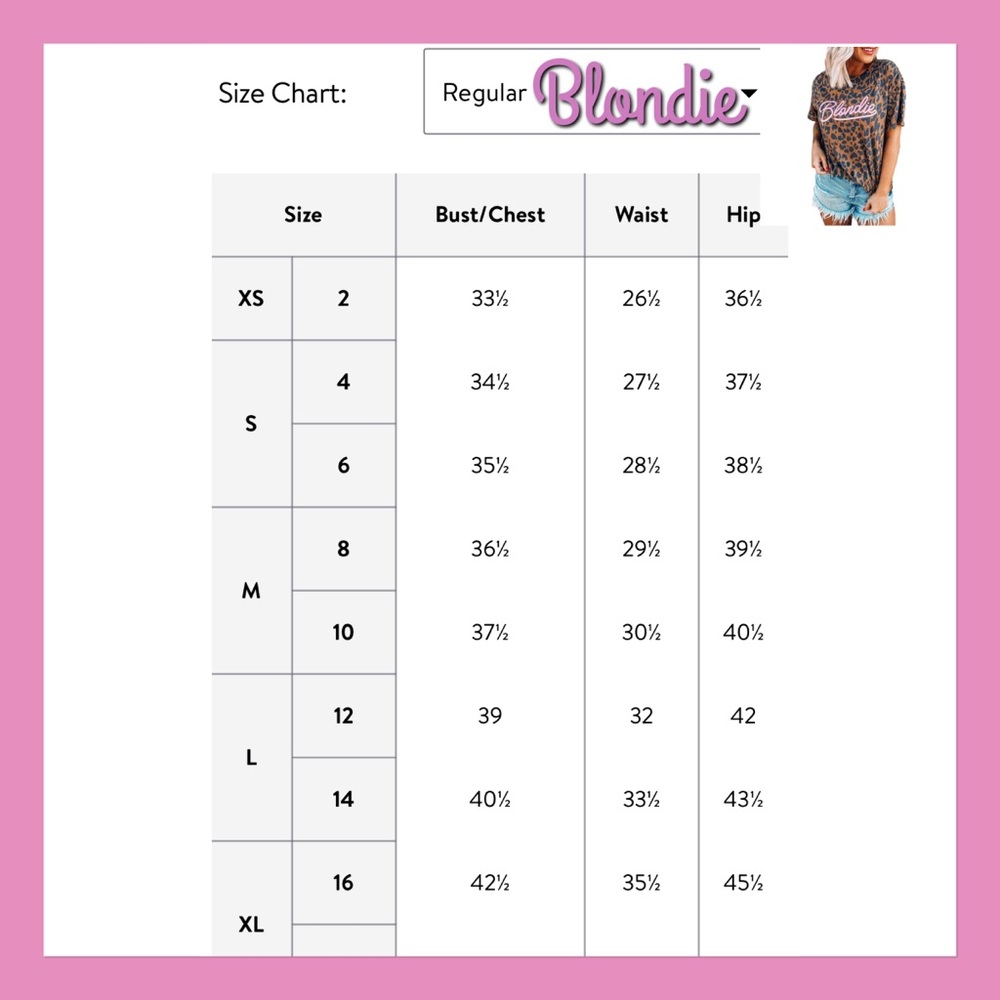 Blondie Cheetah Tee, Size S, New, (L, M is Sold Out) Cotton-Poly Stretch Blend - Picture 14 of 16